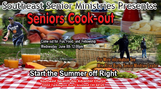 Senior Cook Out - June 8th