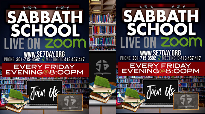 Friday Evenings - Sabbath School Bible Study - Live on ZOOM!